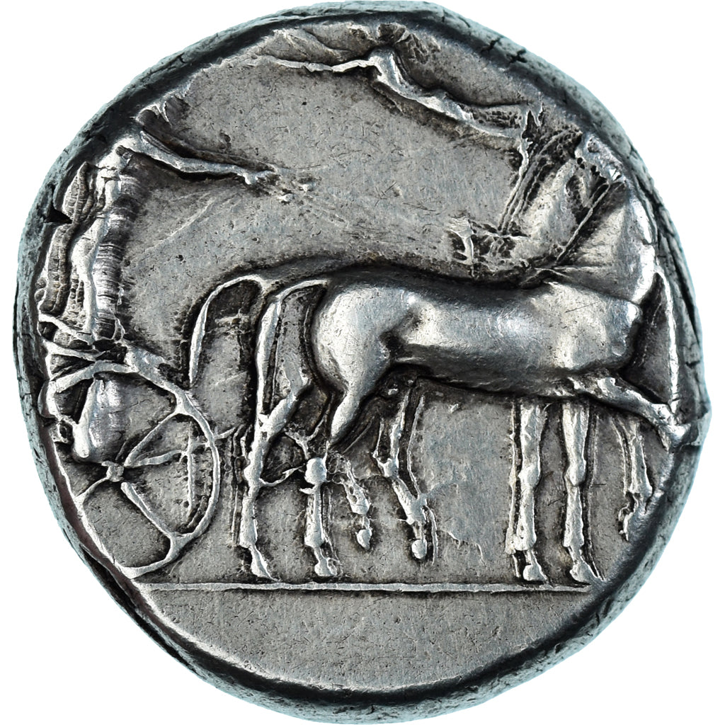 Sicile, Tétradrachme, ca. 420 BC, Syracuse, Argent, TTB, SNG-ANS:234