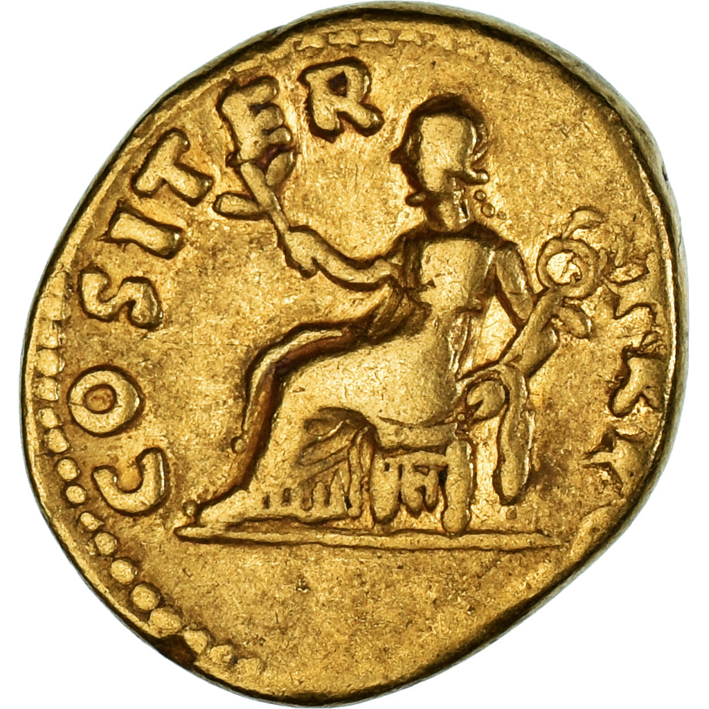 Vespasian, Aureus, 70, Rome, Gold, VF(20-25), RIC:II.1 28