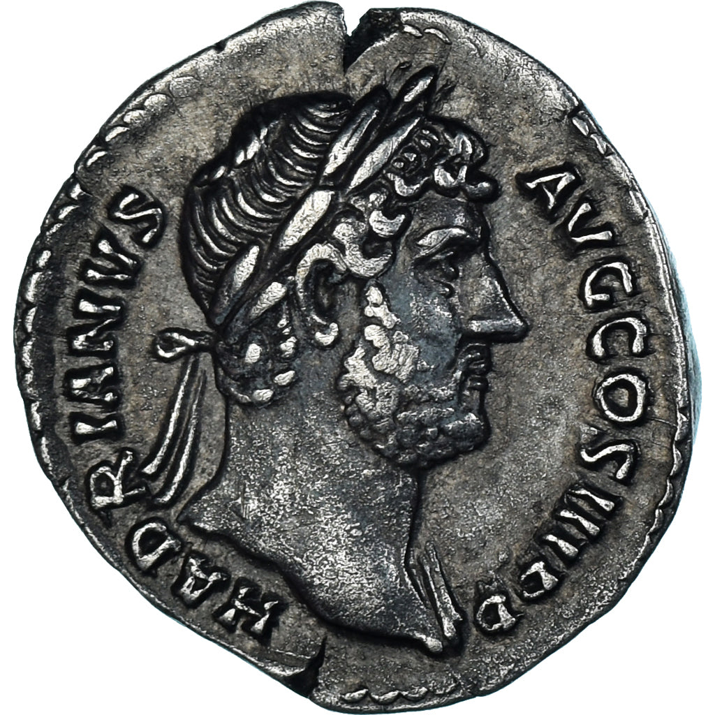 Coin, Hadrian, Denarius, 130, Rome, AU(55-58), Silver, RIC:II.3 1412