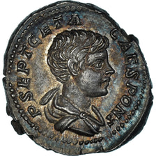 Coin, Geta, Denarius, 200-202, Rome, AU(55-58), Silver, RIC:IV-18