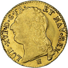 France, Louis XVI, Louis d'or à la tête nue, 1786, Bordeaux, Gold, EF(40-45)