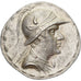 Bactria, Eukratides I, Tetradrachm, ca. 170-145 BC, Plata, EBC, HGC:12-131