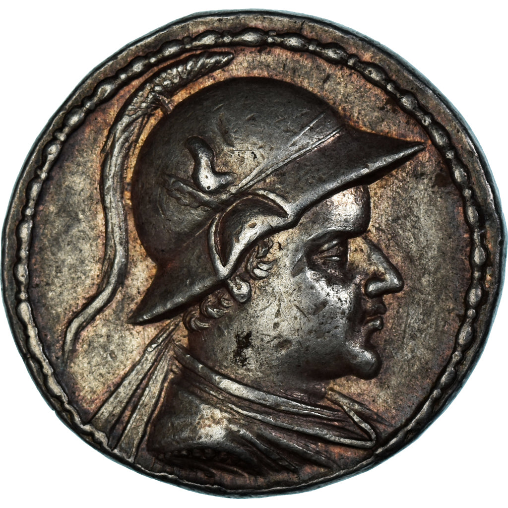 Koninkrijk Bactriane, Eukratides I, Tetradrachm, ca. 170-145 BC, Zilver, ZF+