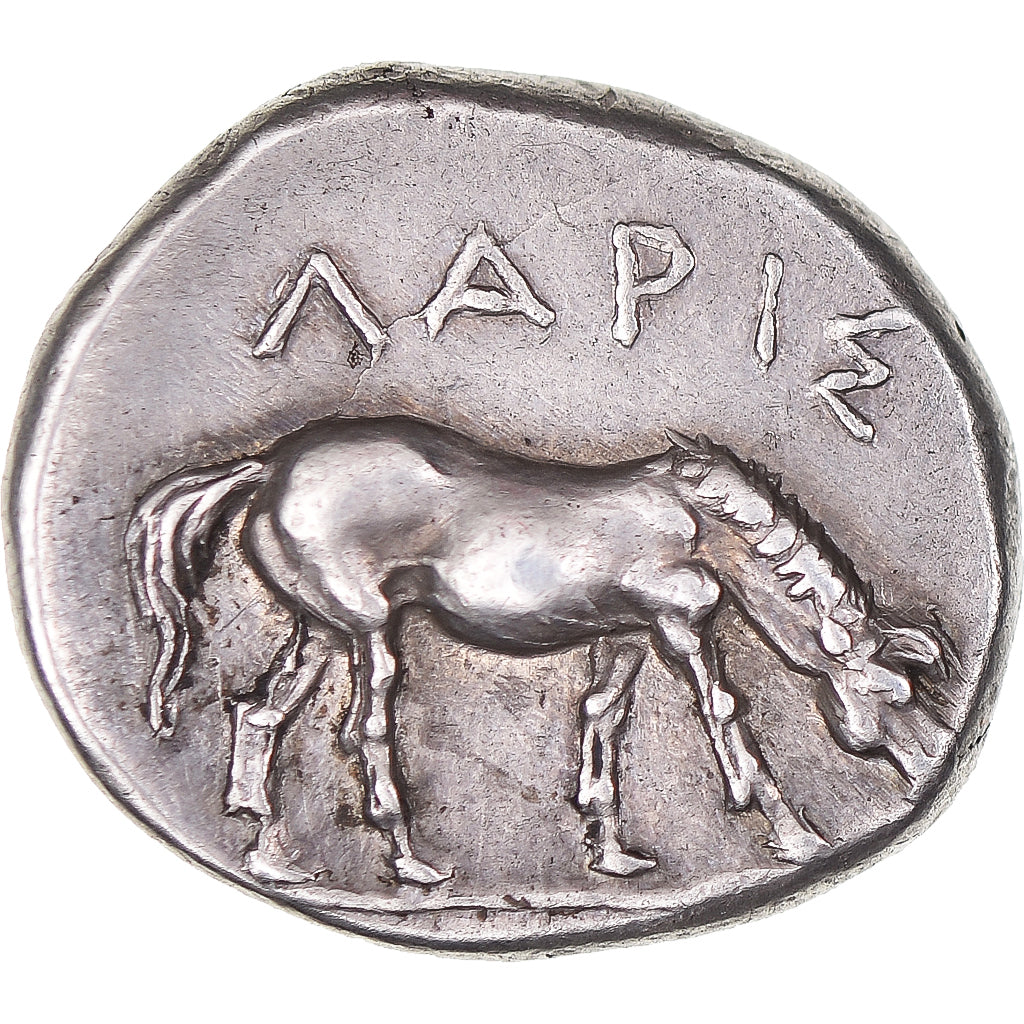 Moneta, Thessaly, Drachm, ca. 369-360 BC, Larissa, BB+, Bronzo, HGC:4-430