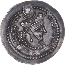 Sasanian Kings, Varhran V, Drachm, 420-438, GW (Gurgan), Silver, AU(55-58)