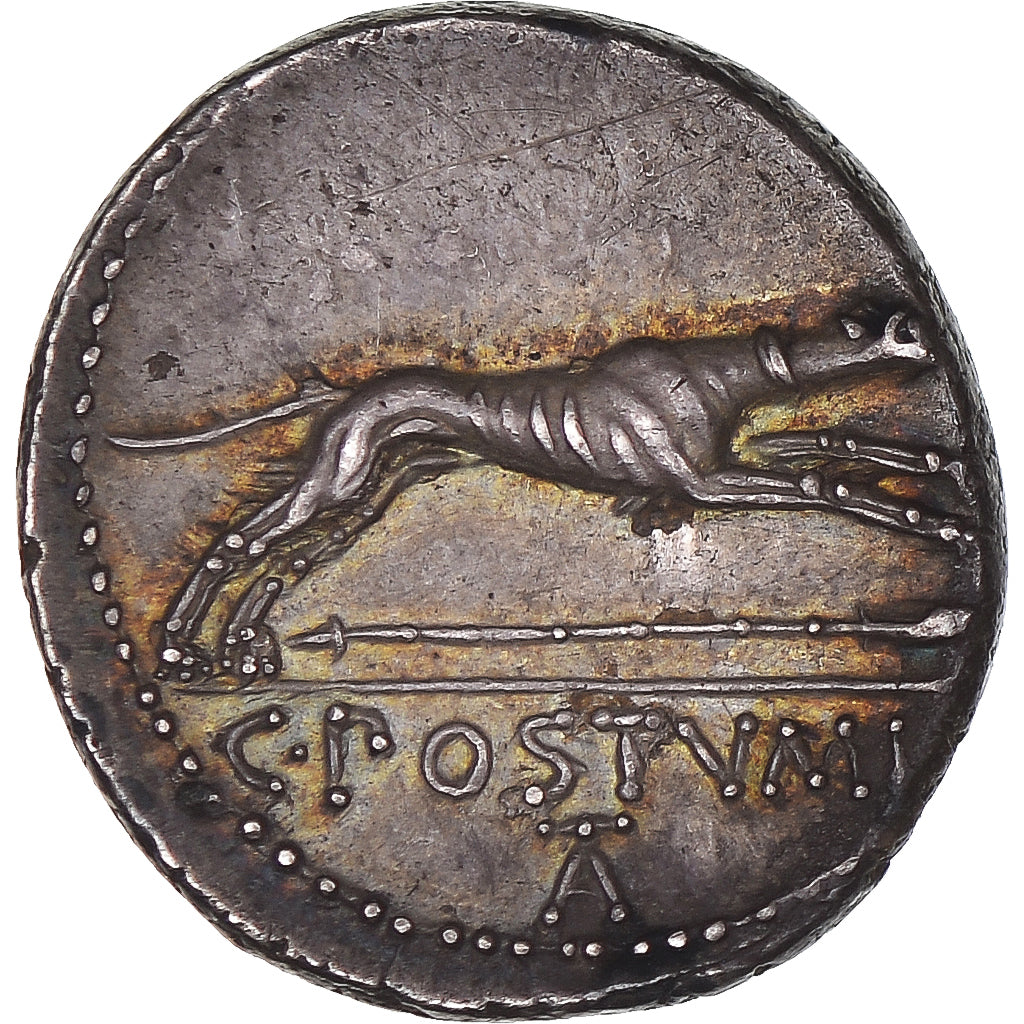 Postumia, Denarius, 74 BC, Rome, Silver, AU(55-58), Crawford:394/1a