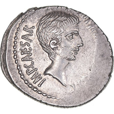 Octavian, Denarius, Summer 37 BC, Central Italy, Silver, AU(55-58)