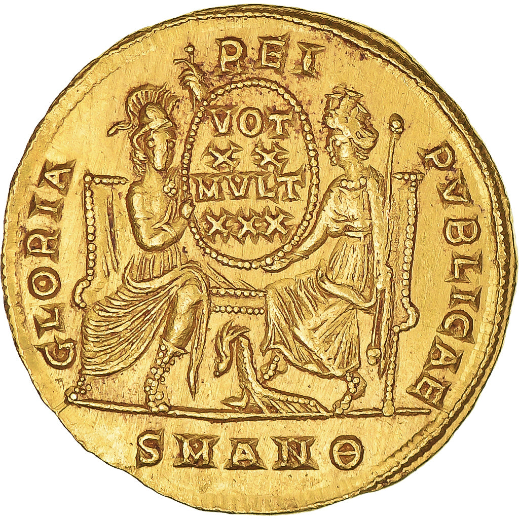 Constantius II, Solidus, 347-355, Antioch, Dourado, AU(55-58), RIC:VIII-83