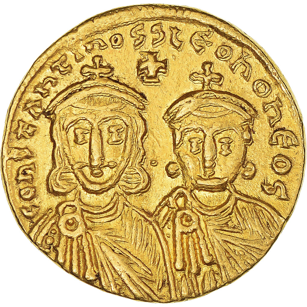 Constantine V, Leo IV and Leo III, Solidus, 751-775, Constantinople, Gold