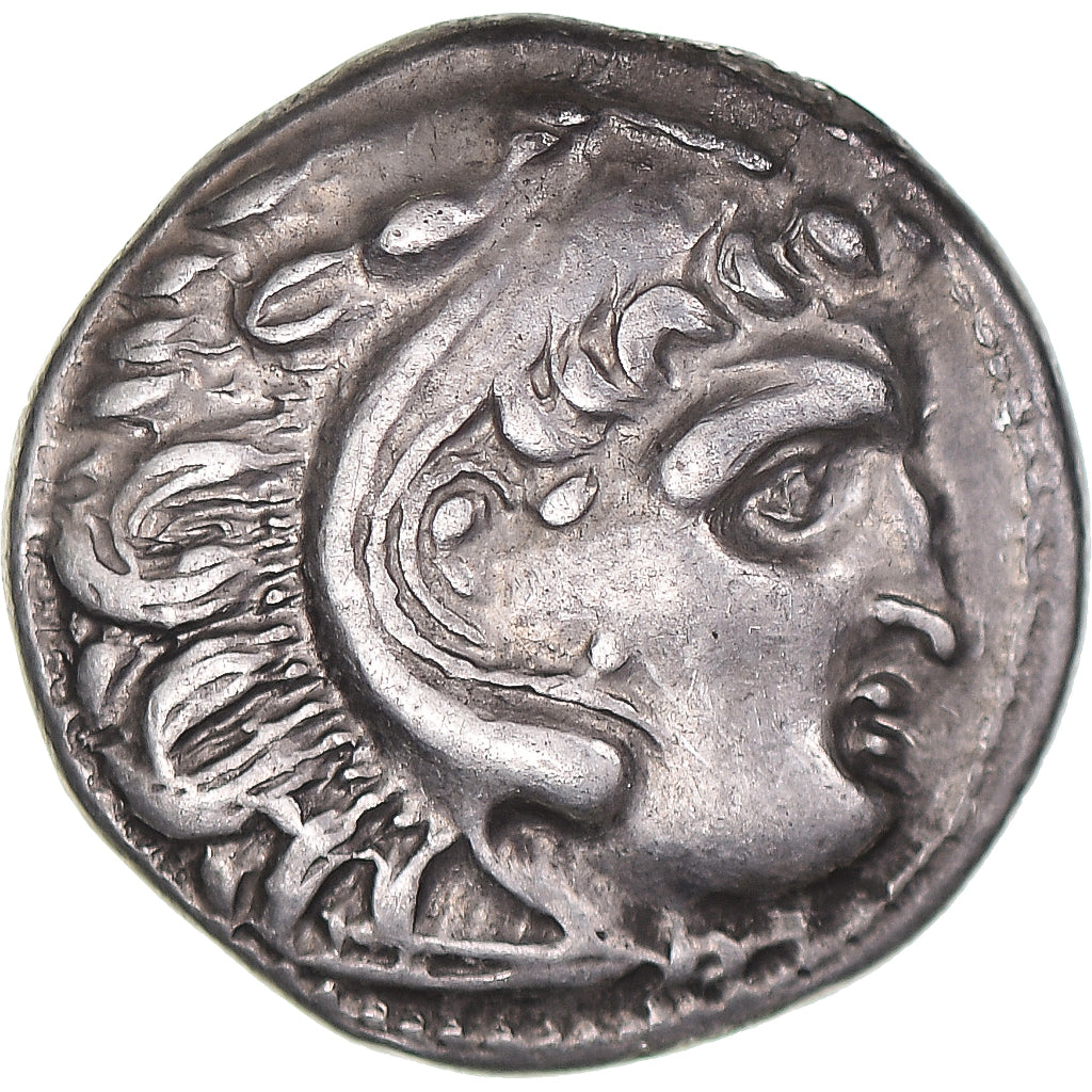 Coin, Thrace, Lysimachos, Drachm, ca. 301-297 BC, Kolophon, AU(50-53), Silver