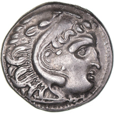 Coin, Thrace, Lysimachos, Drachm, ca. 301-297 BC, Kolophon, AU(50-53), Silver