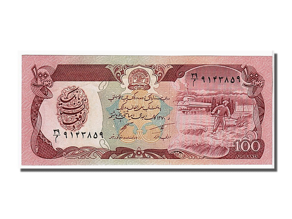Banknote, Afghanistan, 100 Afghanis, 1991, KM:58c, UNC(65-70)