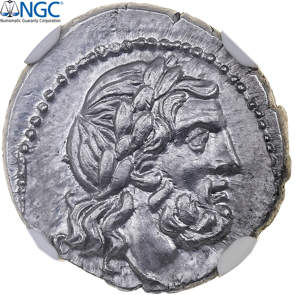 Victoriatus, 211-208 BC, Uncertain Mint, Argento, NGC, MS, Crawford:95/1