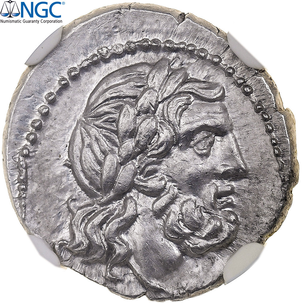 Victoriatus, 211-208 BC, Uncertain Mint, Plata, NGC, MS, Crawford:95/1