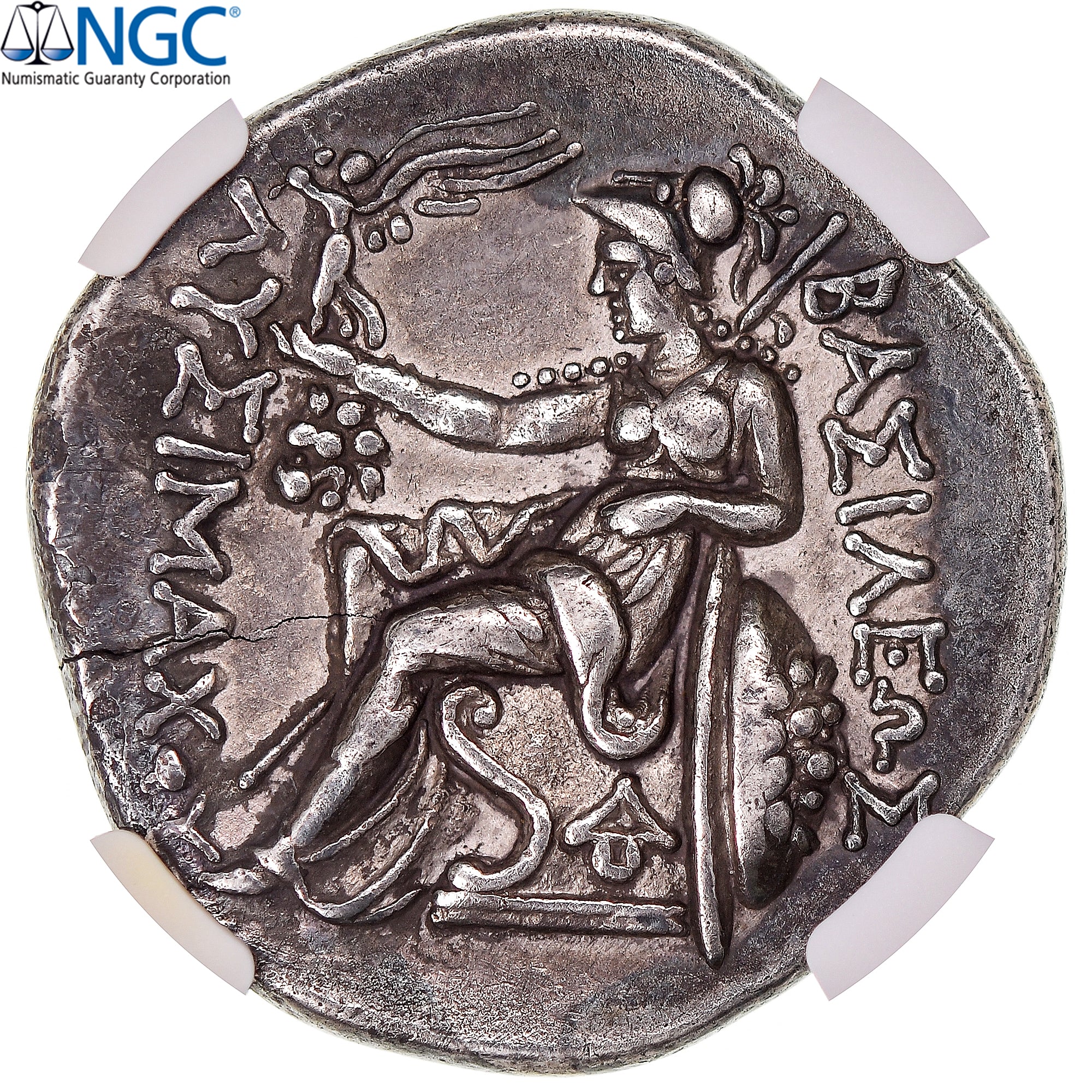 Tracja, Lysimachos, Tetradrachm, 297-281 BC, Lysimacheia, Srebro, NGC, Ch VF