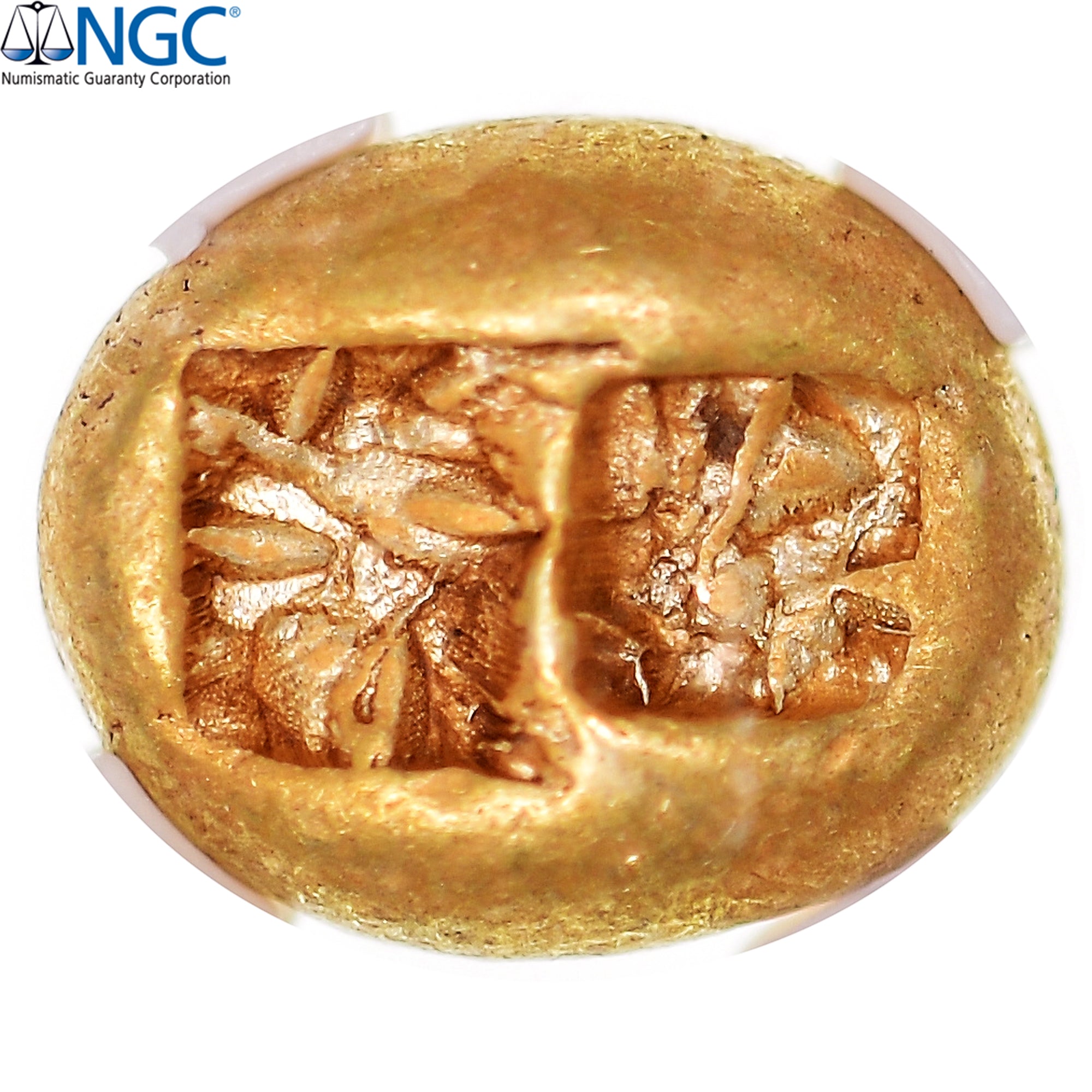Ionia, Hekte, ca. 600-550 BC, Uncertain Mint, Electrum, NGC, XF 4/5 5/5