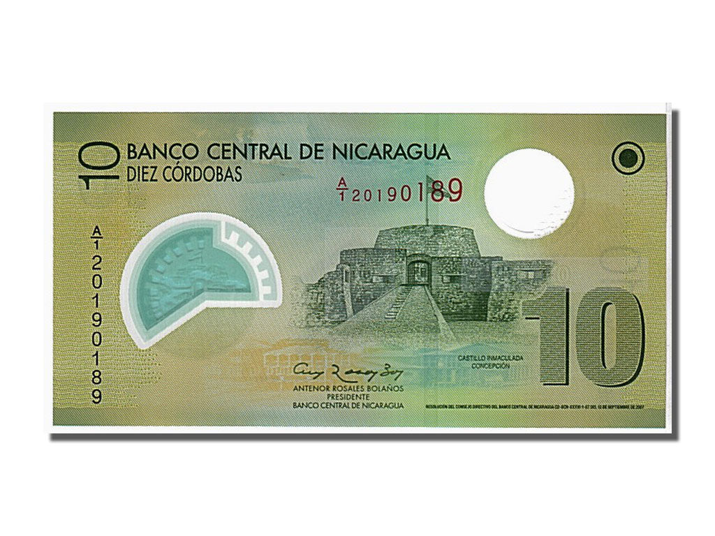 Banknote, Nicaragua, 10 Cordobas, 2007, KM:201, UNC(65-70)
