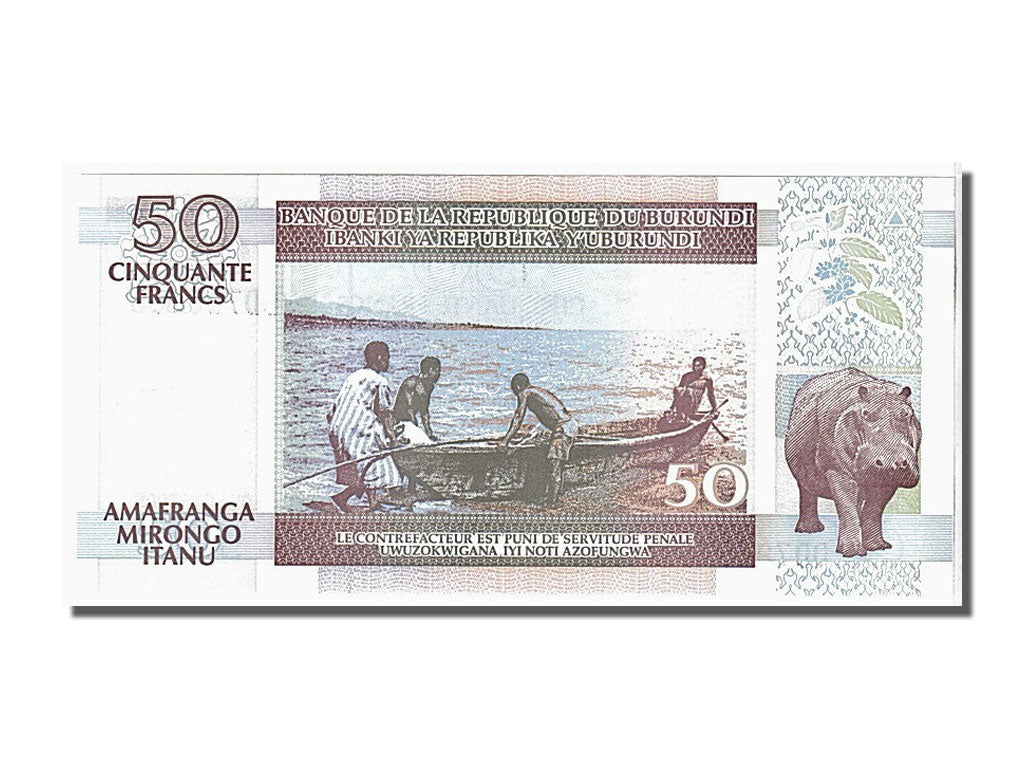 Billete, 50 Francs, 2005, Burundi, UNC