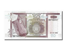 Banknote, Burundi, 50 Francs, 2005, KM:36e, UNC(65-70)