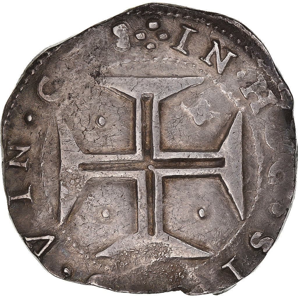 Coin, Portugal, João IV, Cruzado, Lisbon, AU(50-53), Silver