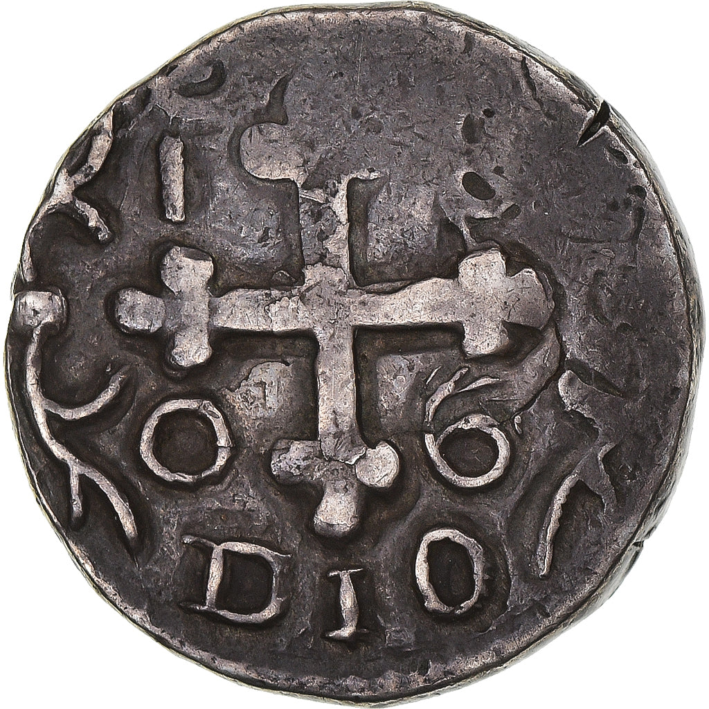 Moneda, INDIA PORTUGUESA, GOA, Maria I, Rupia, 1806, Goa, BC+, Plata, KM:205