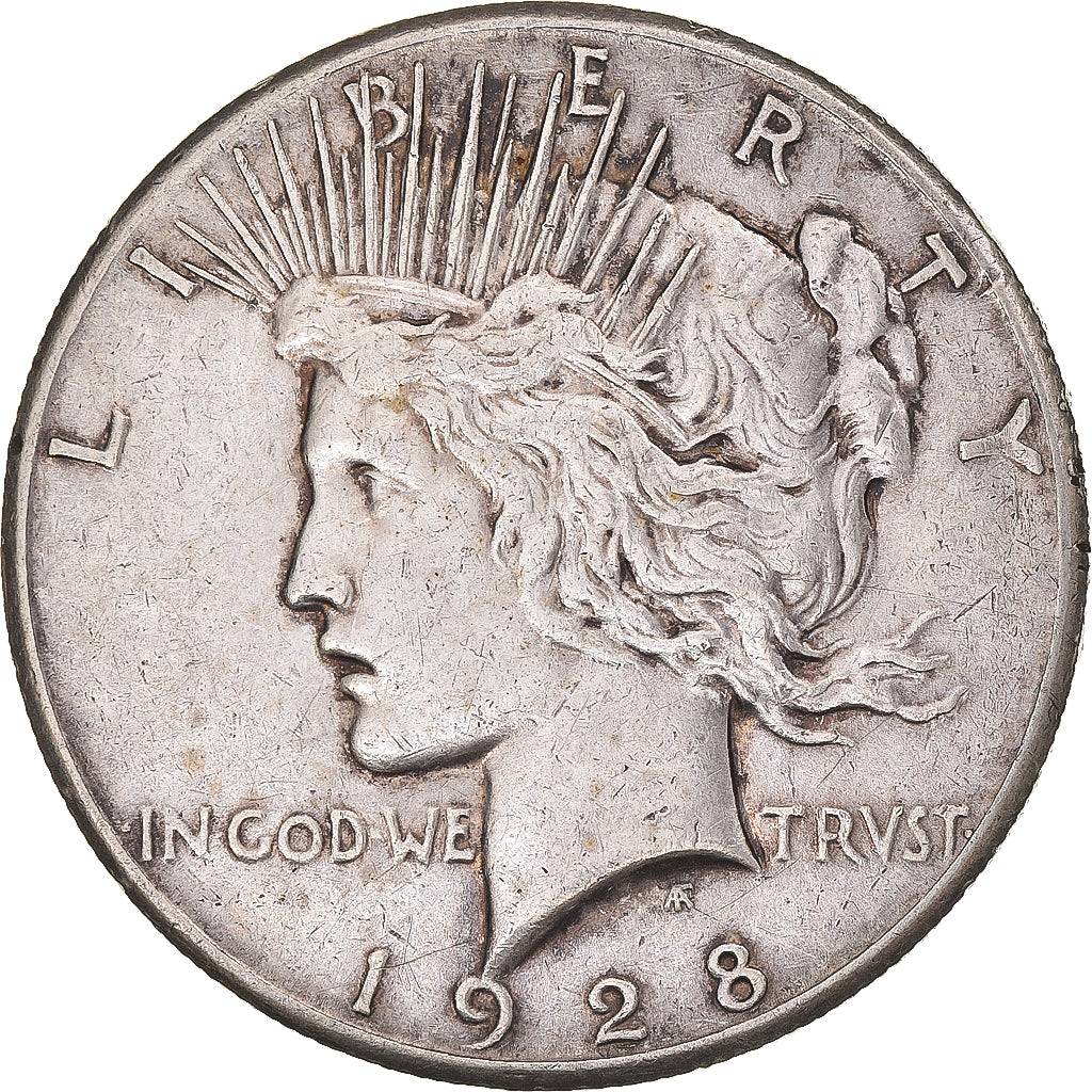États-Unis, 1 Dollar, Peace, 1928, Philadelphie, Argent, TB+, KM:150