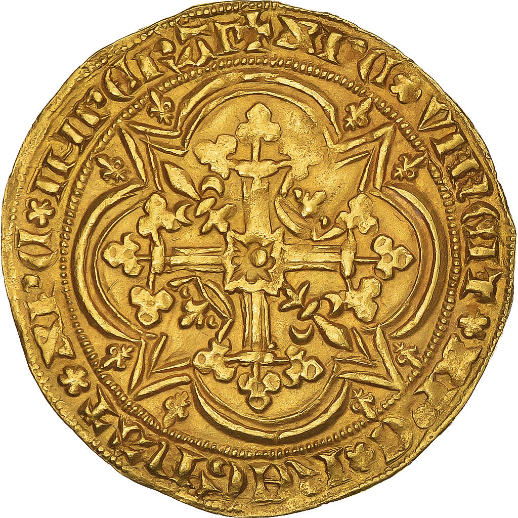 Monnaie, France, Charles V, Franc à pied, TTB+, Or, Duplessy:360
