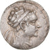 Royaume de Bactriane, Eucratide II, Tétradrachme, ca. 145-140 BC, Argent, TTB
