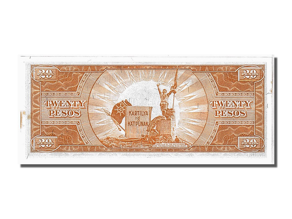 Billet, Philippines, 20 Pesos, 1949, KM:137c, SUP