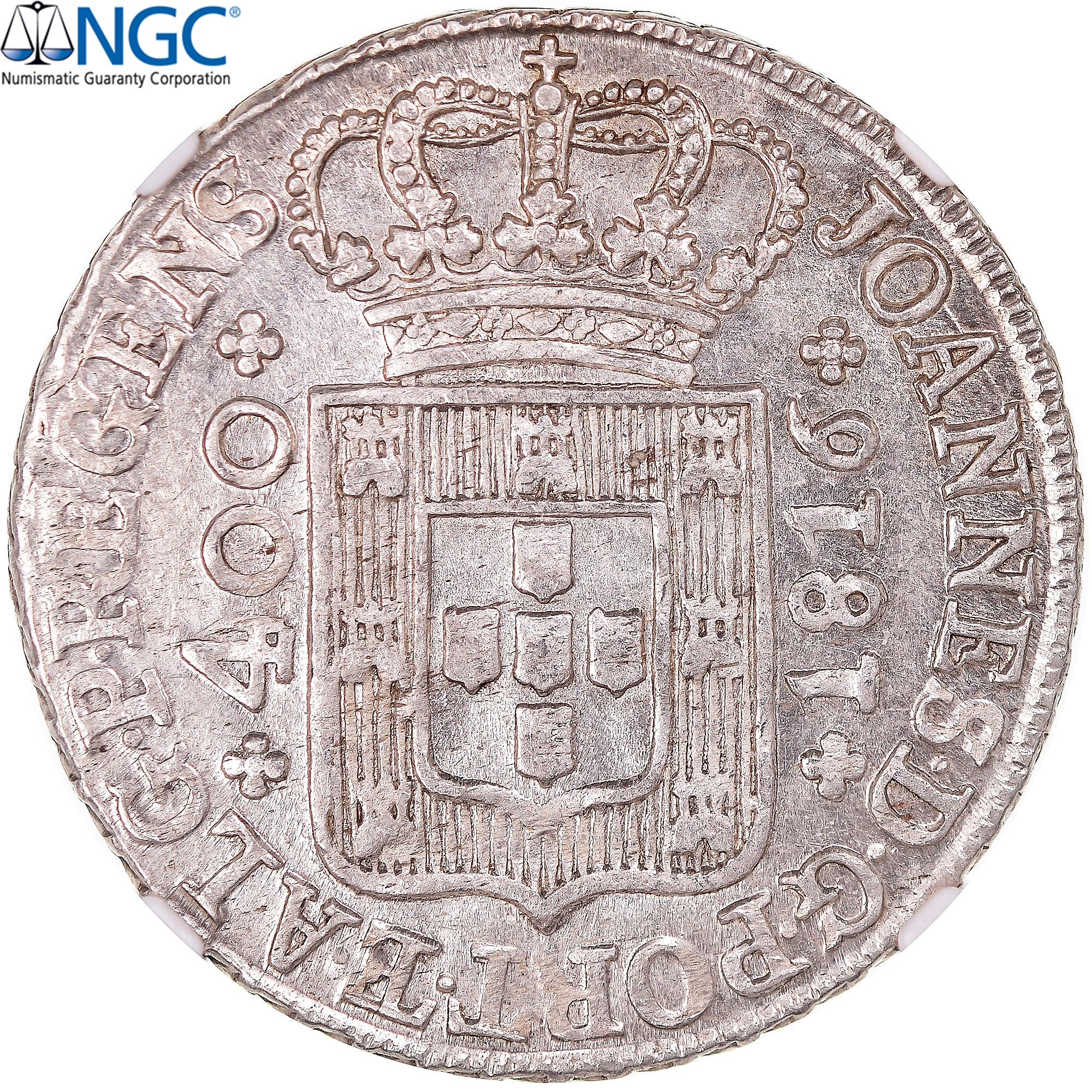 Moneda, Portugal, João VI, Cruzado novo, 1816, Lisbon, NGC, MS63, SC, Plata
