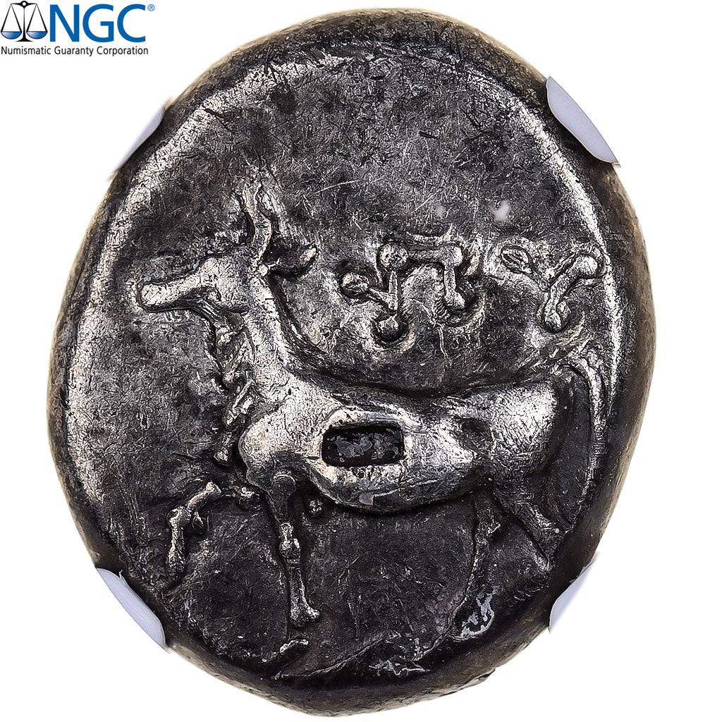 Thrace, Siglos, ca. 340-320 BC, Byzantium, Silver, NGC, VF, HGC:3.2-1389