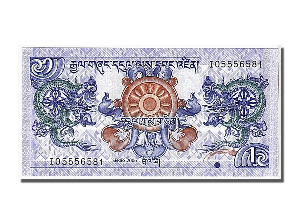 Banconote, Bhutan, 1 Ngultrum, 2006, KM:27, FDS