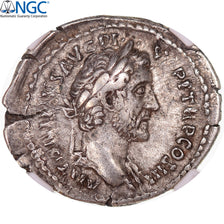 Coin, Antoninus Pius, Denarius, 138-161, Rome, graded, NGC, Ch VF, VF(30-35)