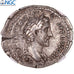Coin, Antoninus Pius, Denarius, 138-161, Rome, graded, NGC, Ch VF, VF(30-35)