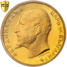 Bulgaria, Ferdinand I, 20 Leva, "1912", Sofia, Proof Restrike, Gold, PCGS