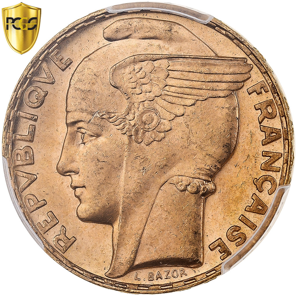 France, 100 Francs, Bazor, 1935, Paris, Gold, PCGS, MS64, Gadoury:1148, KM:880
