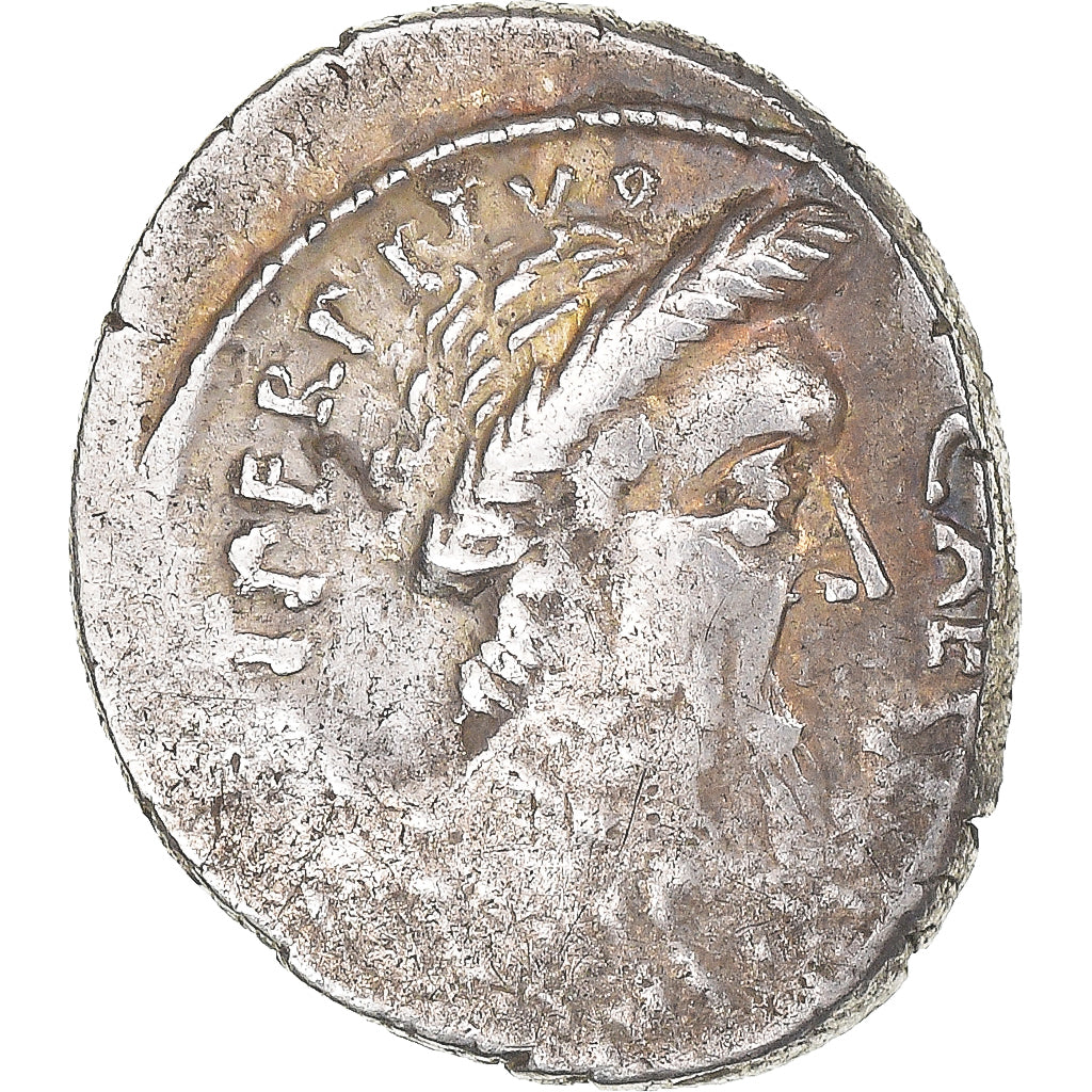 Moneda, Julius Caesar, Denarius, February-March 44 BC, Rome, BC+, Plata