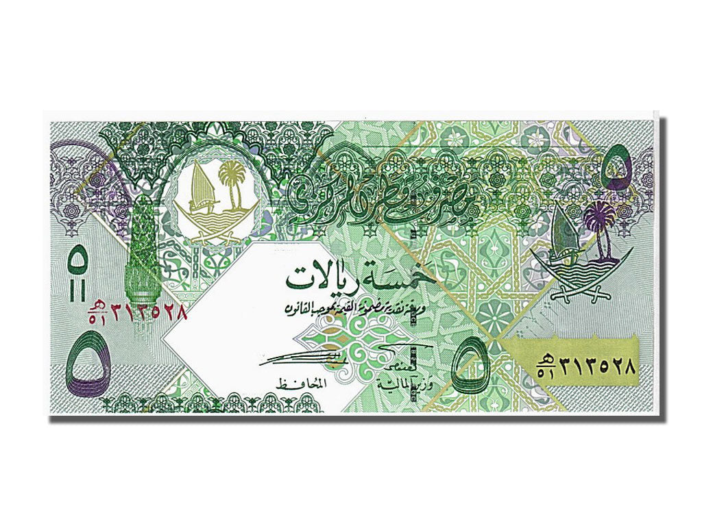 Banknote, Qatar, 5 Riyals, 2003, KM:21, UNC(65-70)