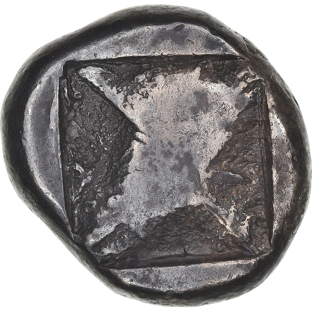 Moneda, Thraco-Macedonian Region, Stater, ca. 525-480 BC, Berge, MBC, Plata