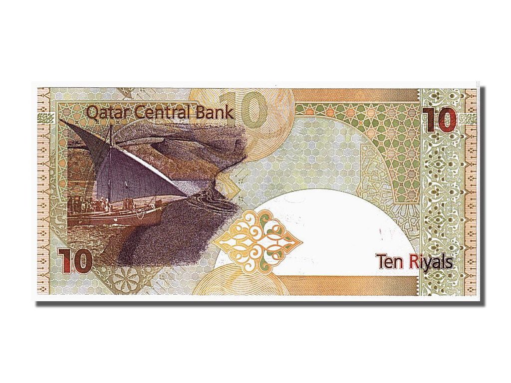 Banknote, Qatar, 10 Riyals, 2003, KM:22, UNC(65-70)
