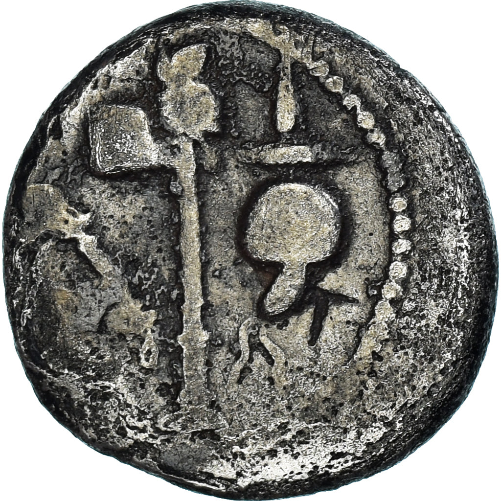 Julius Caesar, Denarius, 49-48 BC, Military mint, Zilver, FR, Crawford:443/1