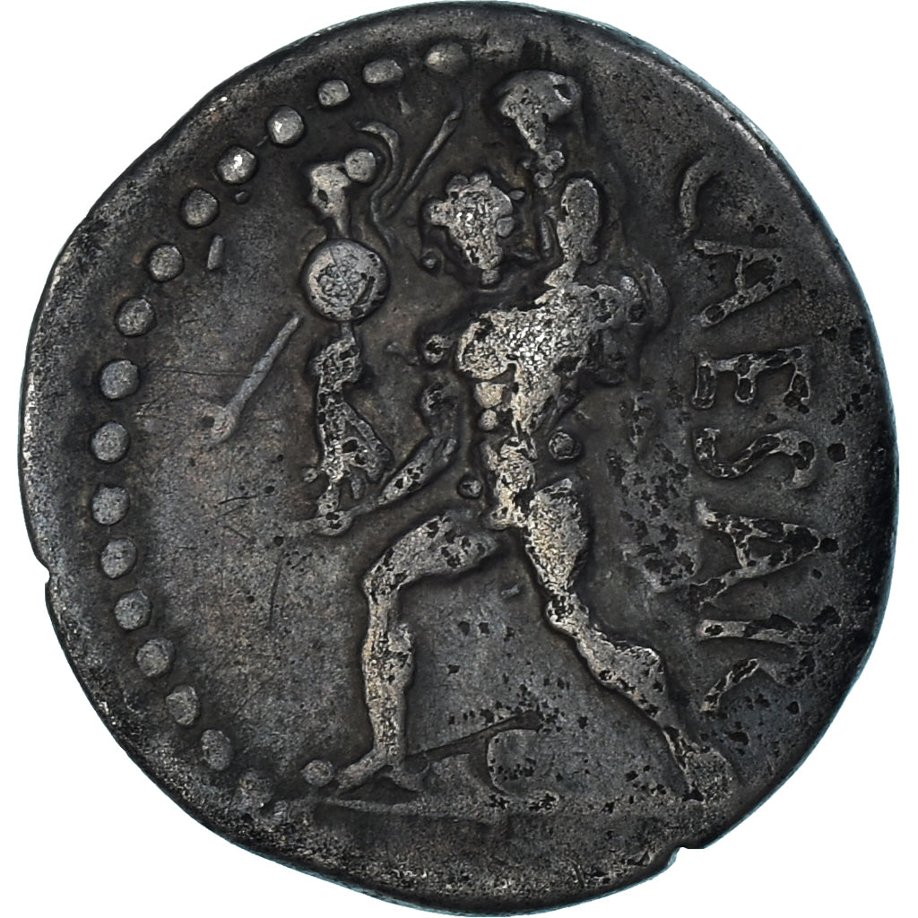 Julius Caesar, Denarius, 47-46 BC, Srebro, VF(30-35), Crawford:458/1