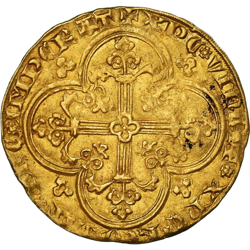 Moeda, França, Jean II le Bon, Franc à cheval, 1350-1364, VF(30-35), Dourado