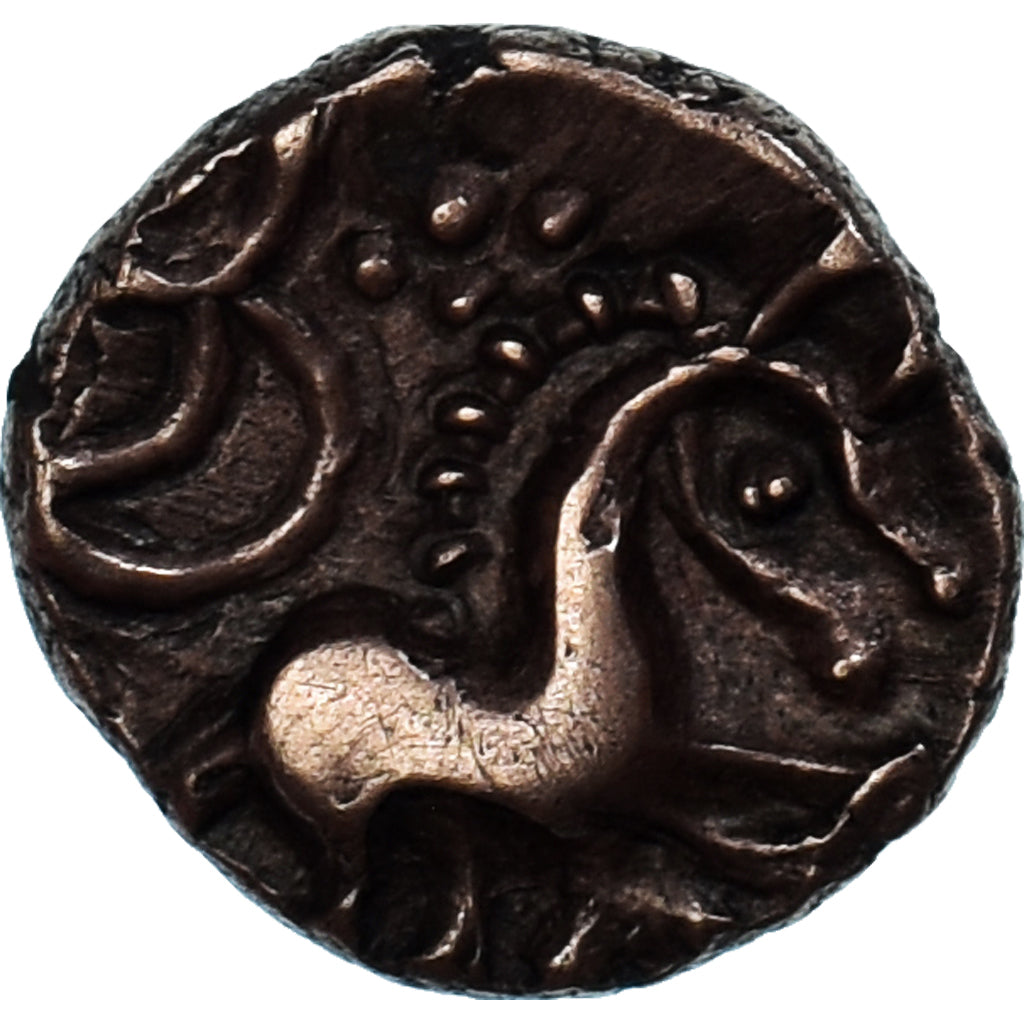 Moeda, Britain, Iceni, 1/4 Stater, 20 BC-10 AD, MS(60-62), Dourado
