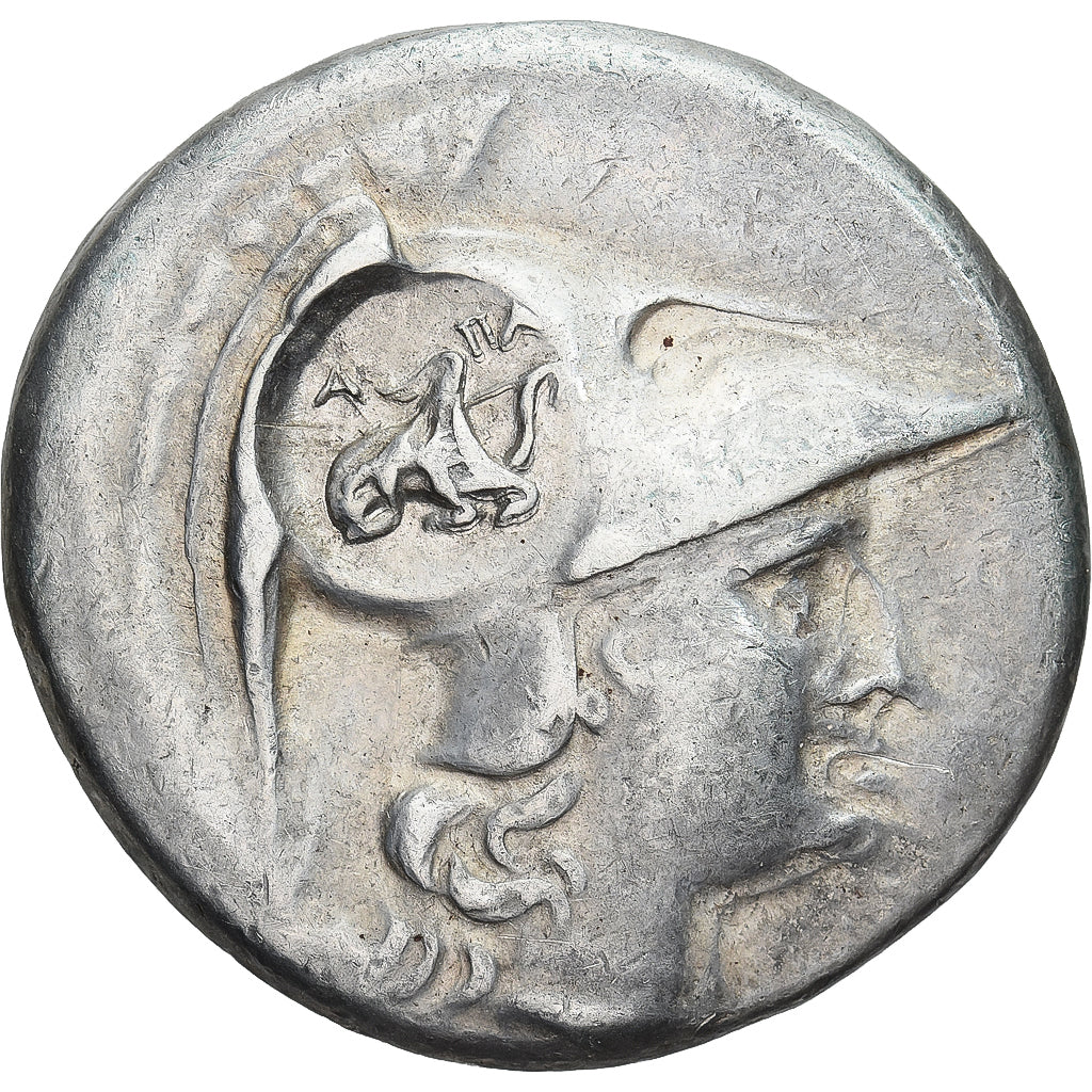 Monnaie, Pamphylie, Tétradrachme, ca. 205-100 BC, Side, Contremarque, TTB