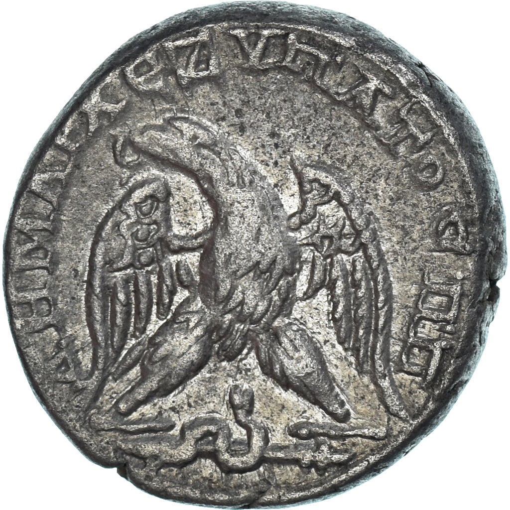 Münze, Judaea, Macrinus, Tetradrachm, 217-218, Caesarea, SS+, Billon