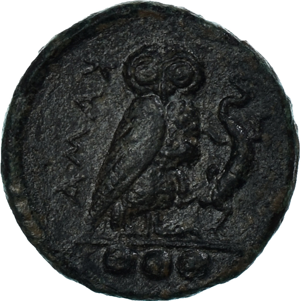 Moneta, Sicily, Tetras, ca. 420-405 BC, Kamarina, BB, Bronzo, HGC:2-547