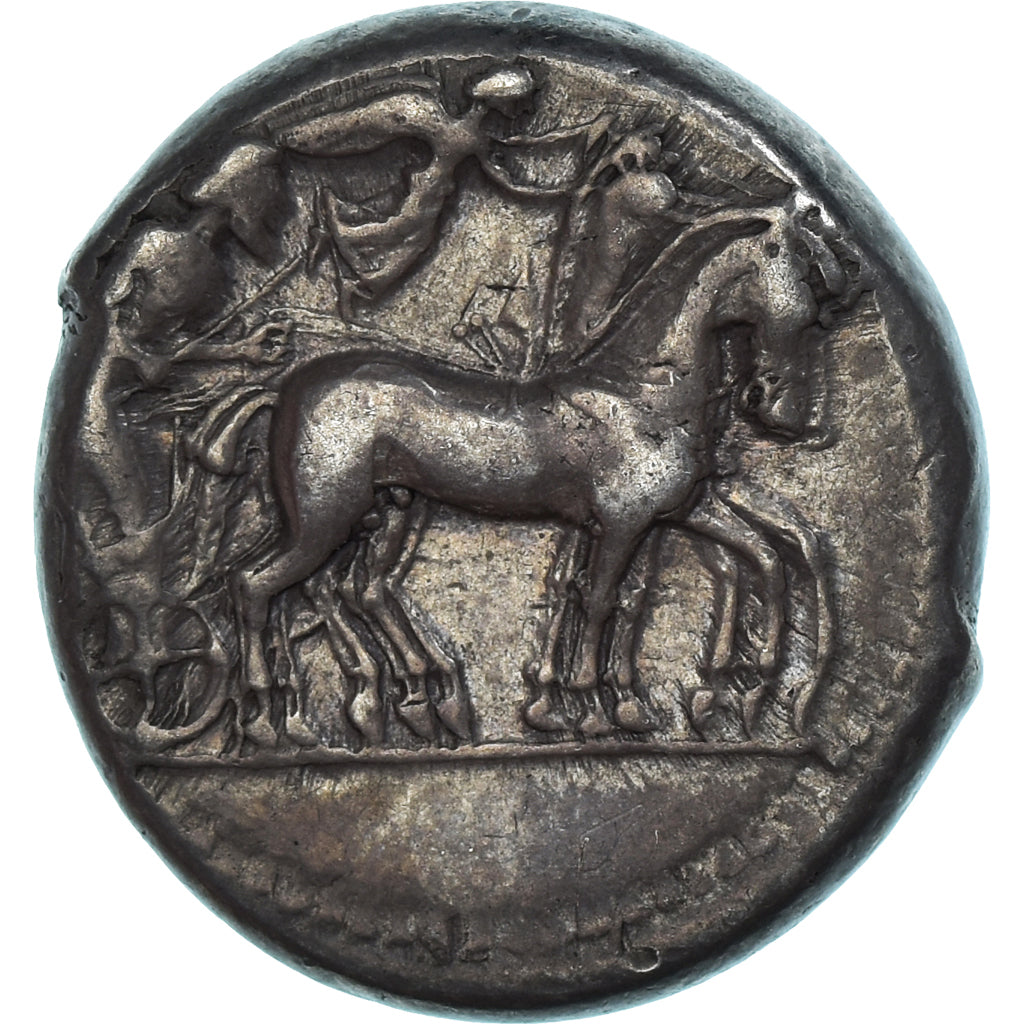 Monnaie, Sicile, Gelon I, Tétradrachme, ca. 480-478 BC, Syracuse, TTB, Argent