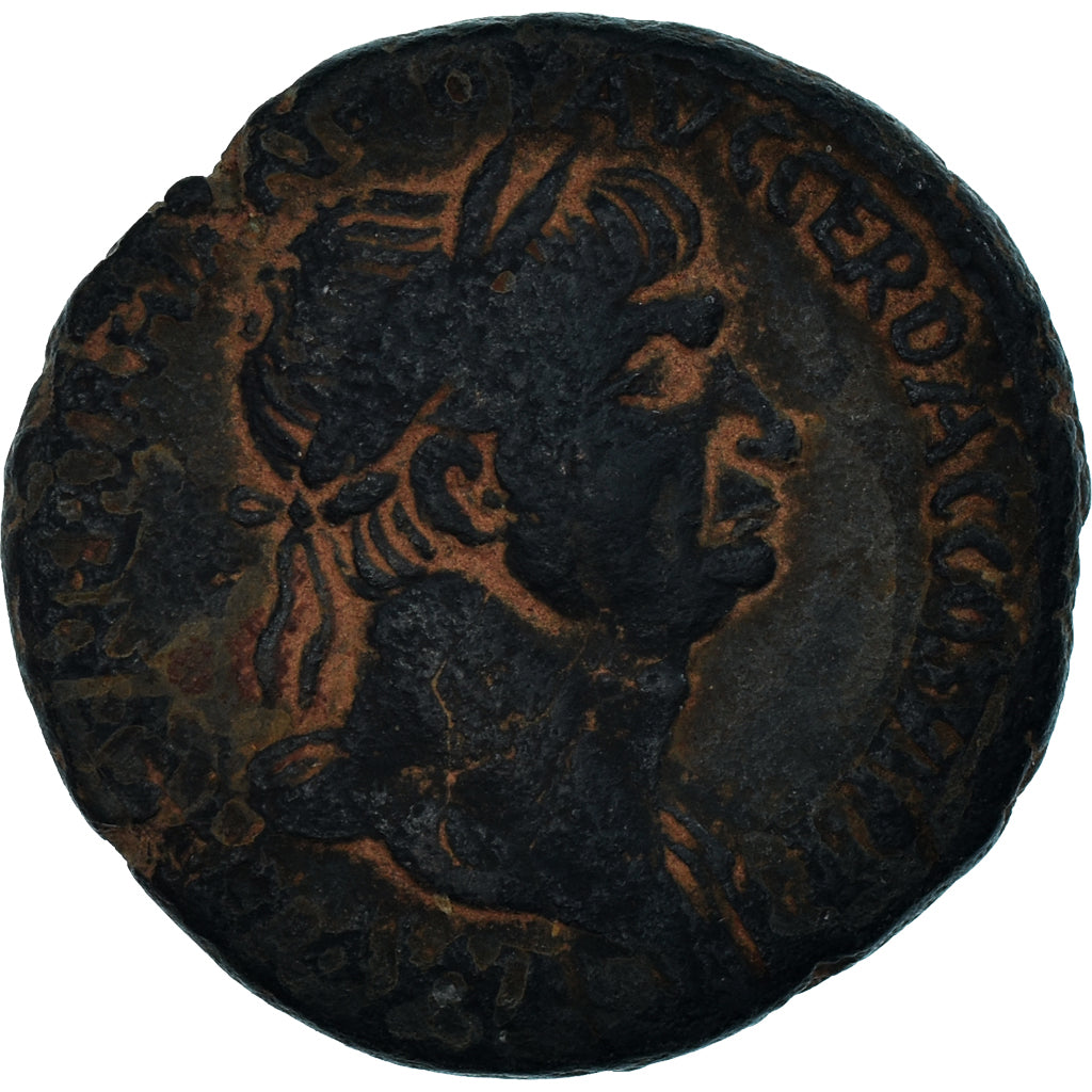 Moeda, Judei, Trajan, Æ, ca. 115, Caesara Maritima, EF(40-45), Bronze