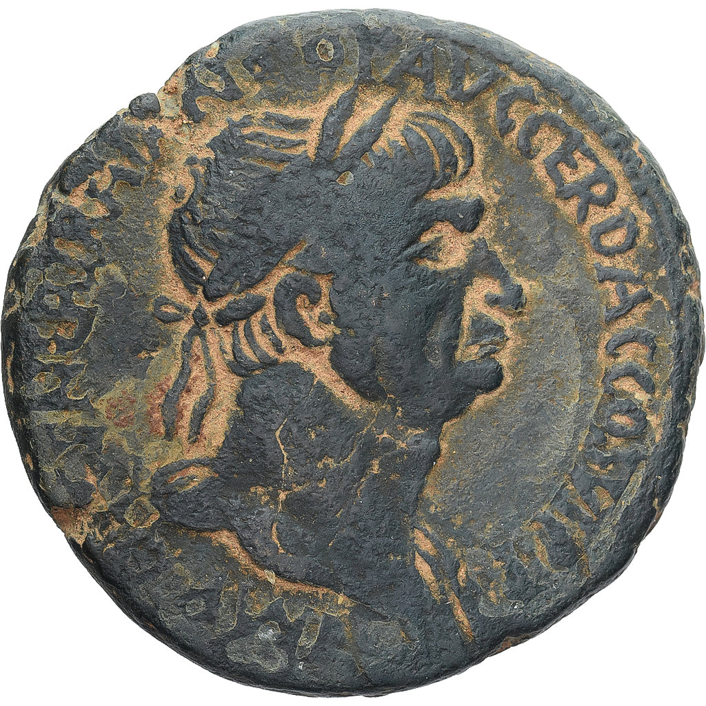 Munten, Judaea, Trajan, Æ, ca. 115, Caesara Maritima, ZF, Bronzen, RPC:III-3954